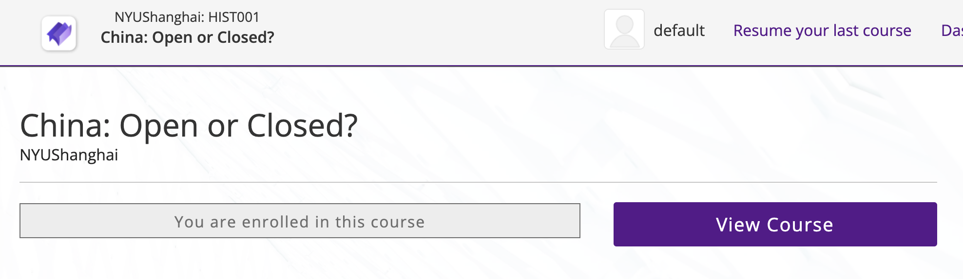 The look in the LMS in English